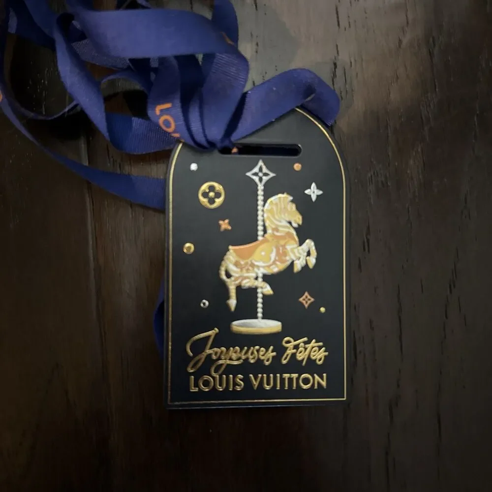 Louis Vuitton 2024 Holiday Gift Bag Navy Large Shopping Tote RARE Limited Ed NEW